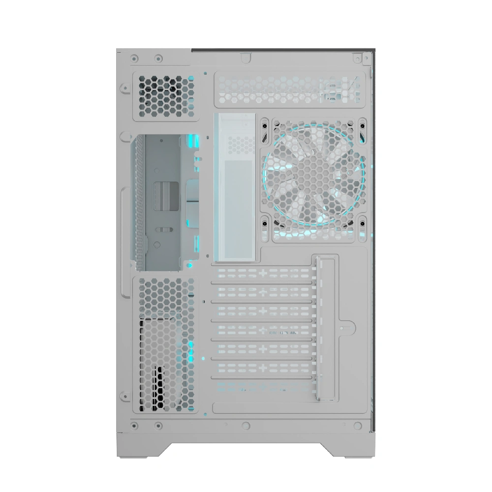 Ant Esports Gaming Cabinet Crystal Mirror White view 4